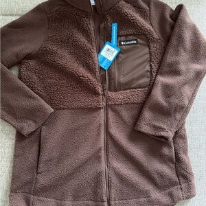 Columbia Chocolate Brown Fleece Jacket